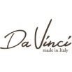 Da Vinci guinzaglio corto manigliotto al passo con catena in acciaiocon finiture in pelle tono su tono Made in Italy