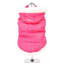 Urban Pup Cappottino Caldo con Cappuccio Staccabile Fucsia