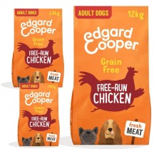 Edgard & Cooper Adult Crocchette Pollo, Mirtilli, Mango, Carota, Fragole, Pomodoro e Mela, Senza cereali, 2,5Kg per Cane