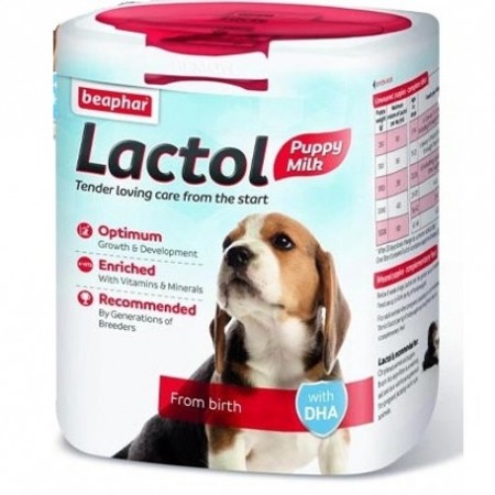 Latte per Cuccioli Lactol Beaphar Puppy Milk con DHA British Milk 500gr